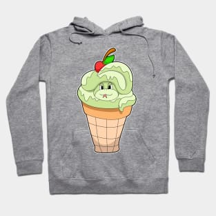 Snake with Ice cream cone & Cherry Hoodie